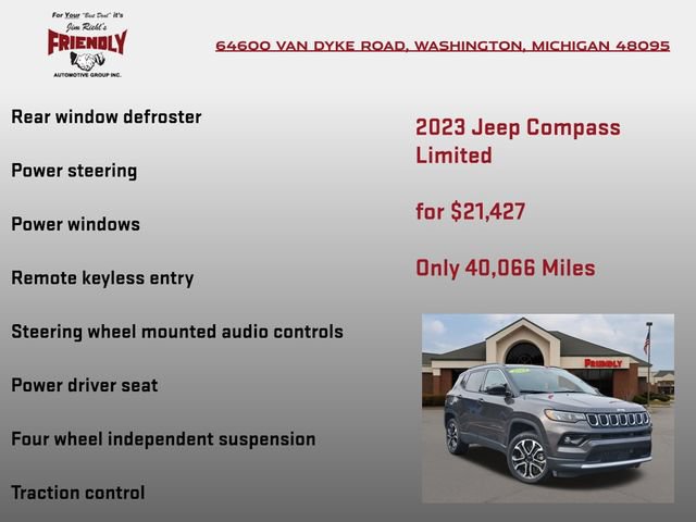 Used 2023 Jeep Compass Limited AWD/4WD image 10