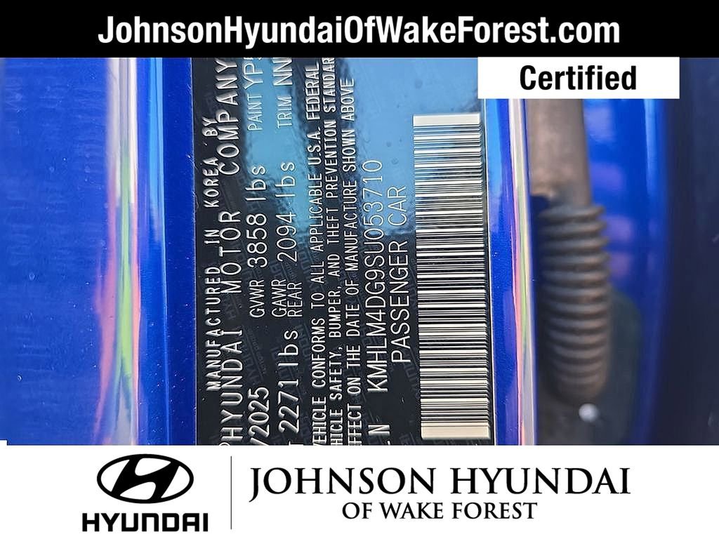 Certified 2025 Hyundai Elantra Sport w/ Cargo Package FWD image 44