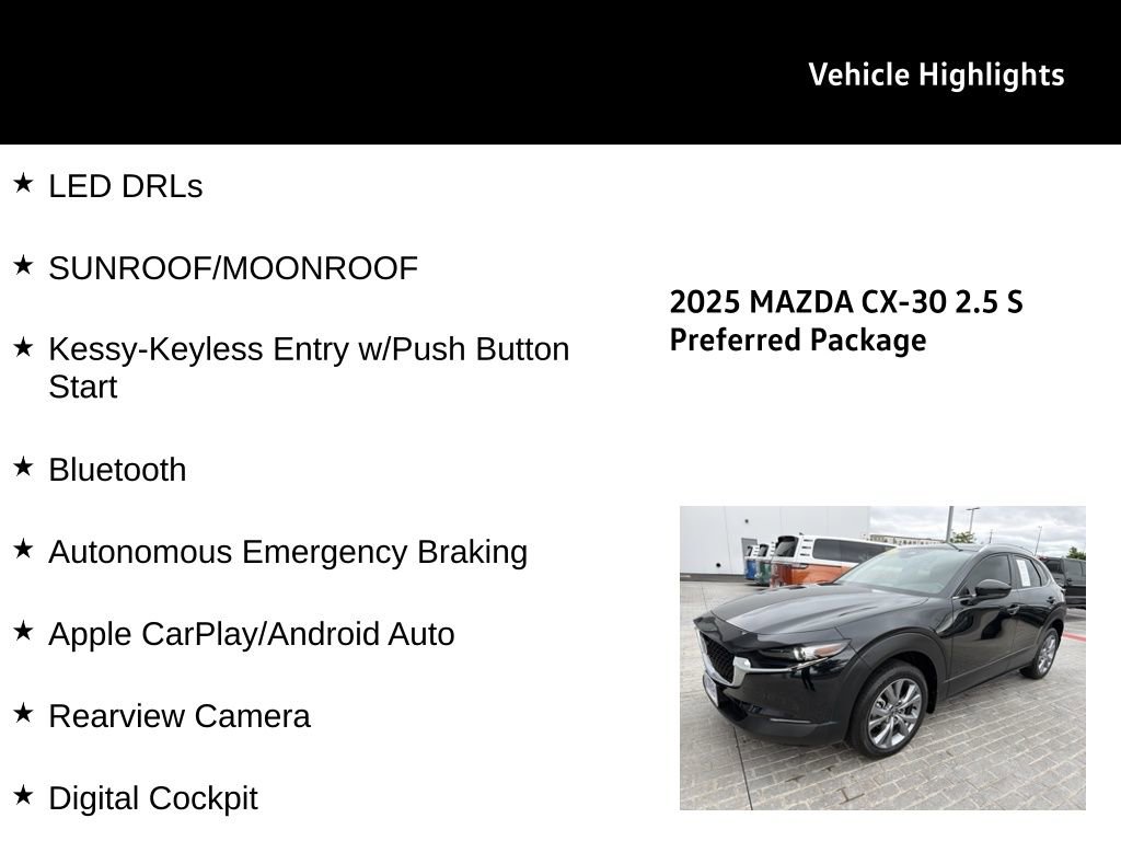 Used 2025 MAZDA CX-30 AWD 2.5 S w/ Preferred Package image 26