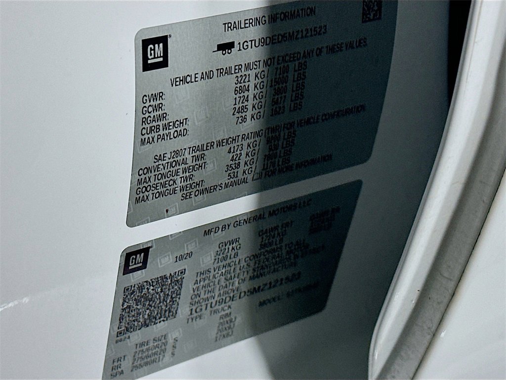 Used 2021 GMC Sierra 1500 SLT w/ SLT Premium Plus Package image 34