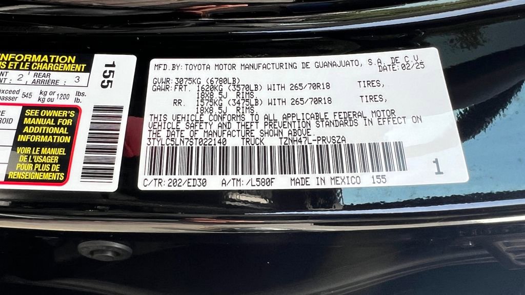 Certified 2025 Toyota Tacoma TRD Pro w/ Tow Tech Package image 56