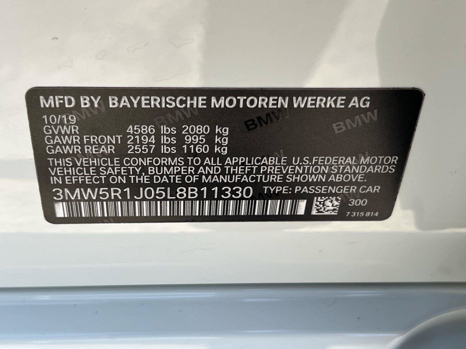 Used 2020 BMW 330i Sedan w/ Driving Assistance Package RWD image 34
