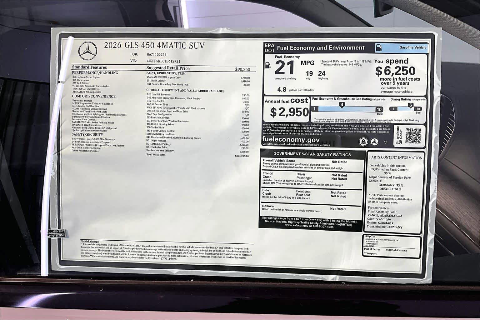 New 2026 Mercedes-Benz GLS 450 4MATIC image 18