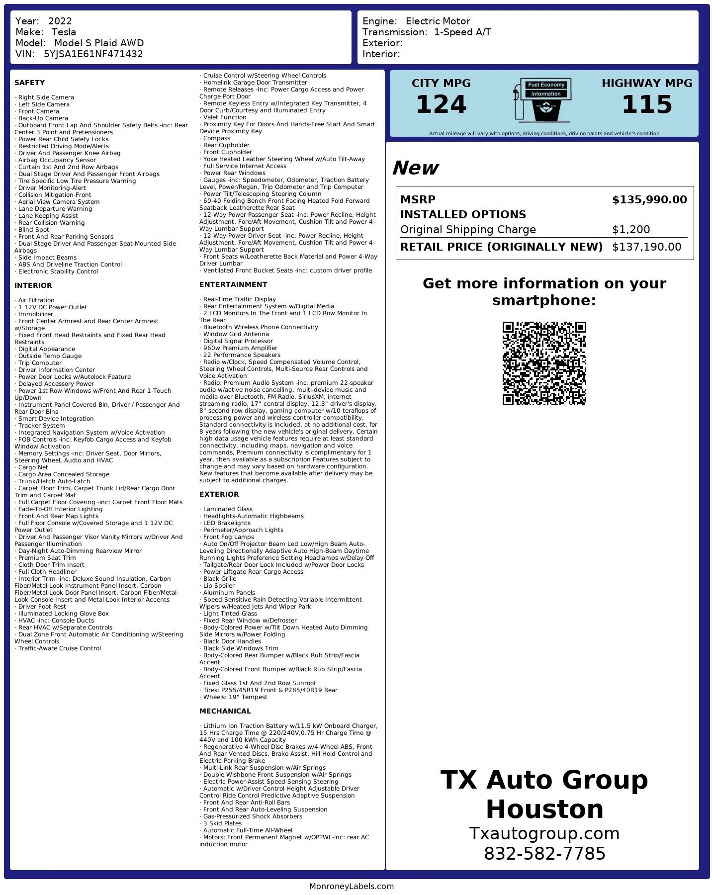 Used 2022 Tesla Model S Plaid image 3