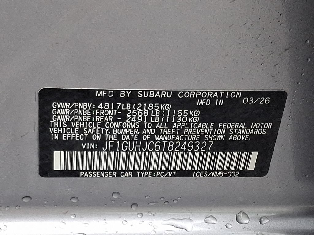 Certified 2026 Subaru Impreza RS AWD/4WD image 27