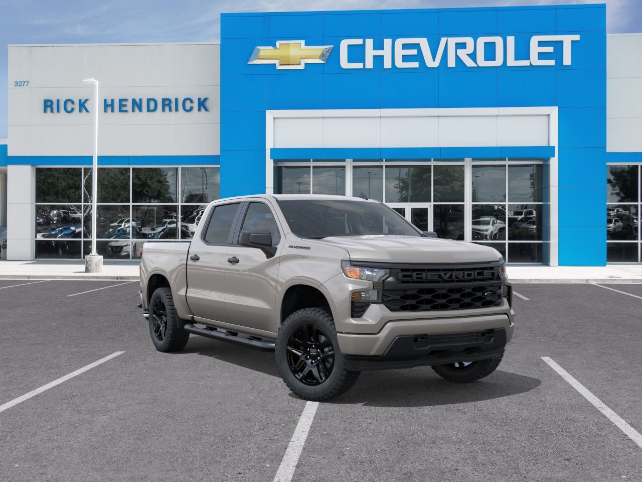 New 2026 Chevrolet Silverado 1500 Custom w/ Turbomax Blackout Package AWD/4WD image 2