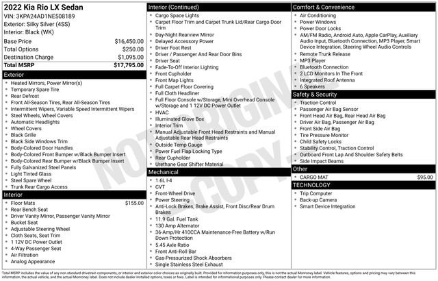 Used 2022 Kia Rio LX image 7