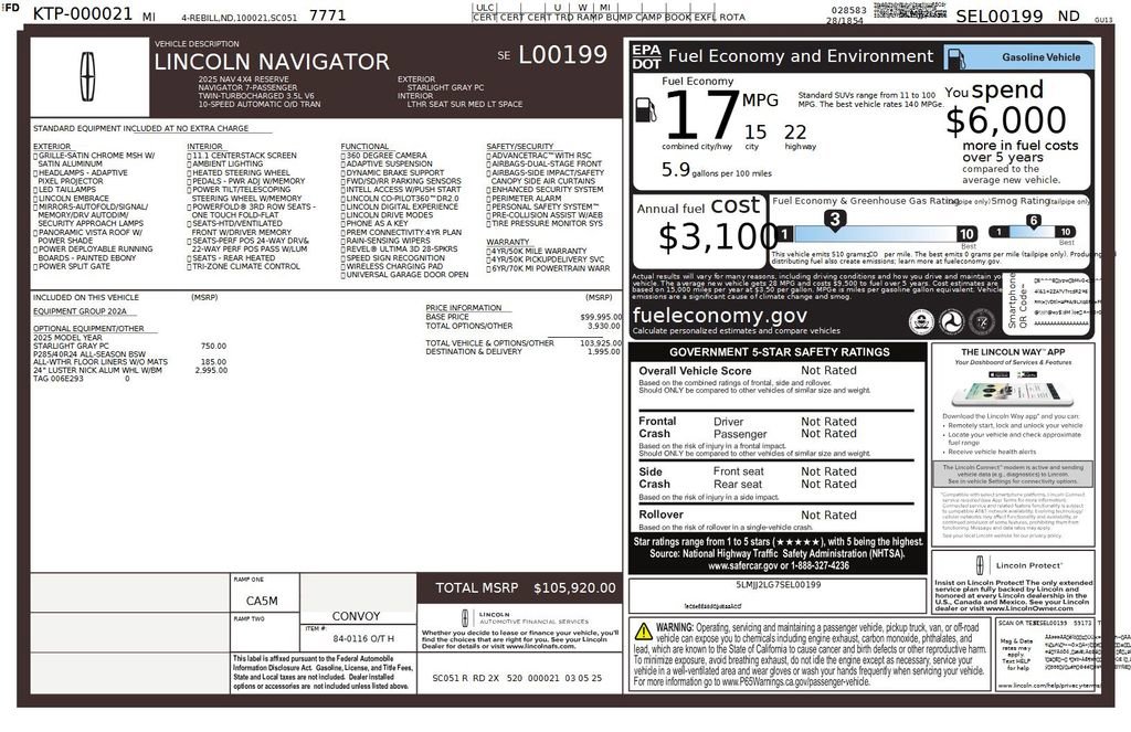 Used 2025 Lincoln Navigator Reserve image 48