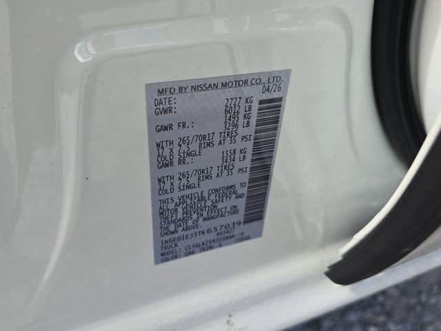 New 2026 Nissan Frontier Pro-X RWD image 33