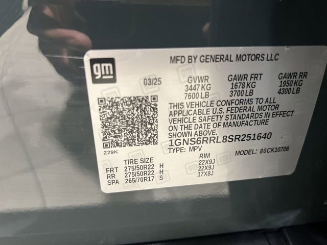 Certified 2025 Chevrolet Tahoe RST w/ RST Capability Package AWD/4WD image 33