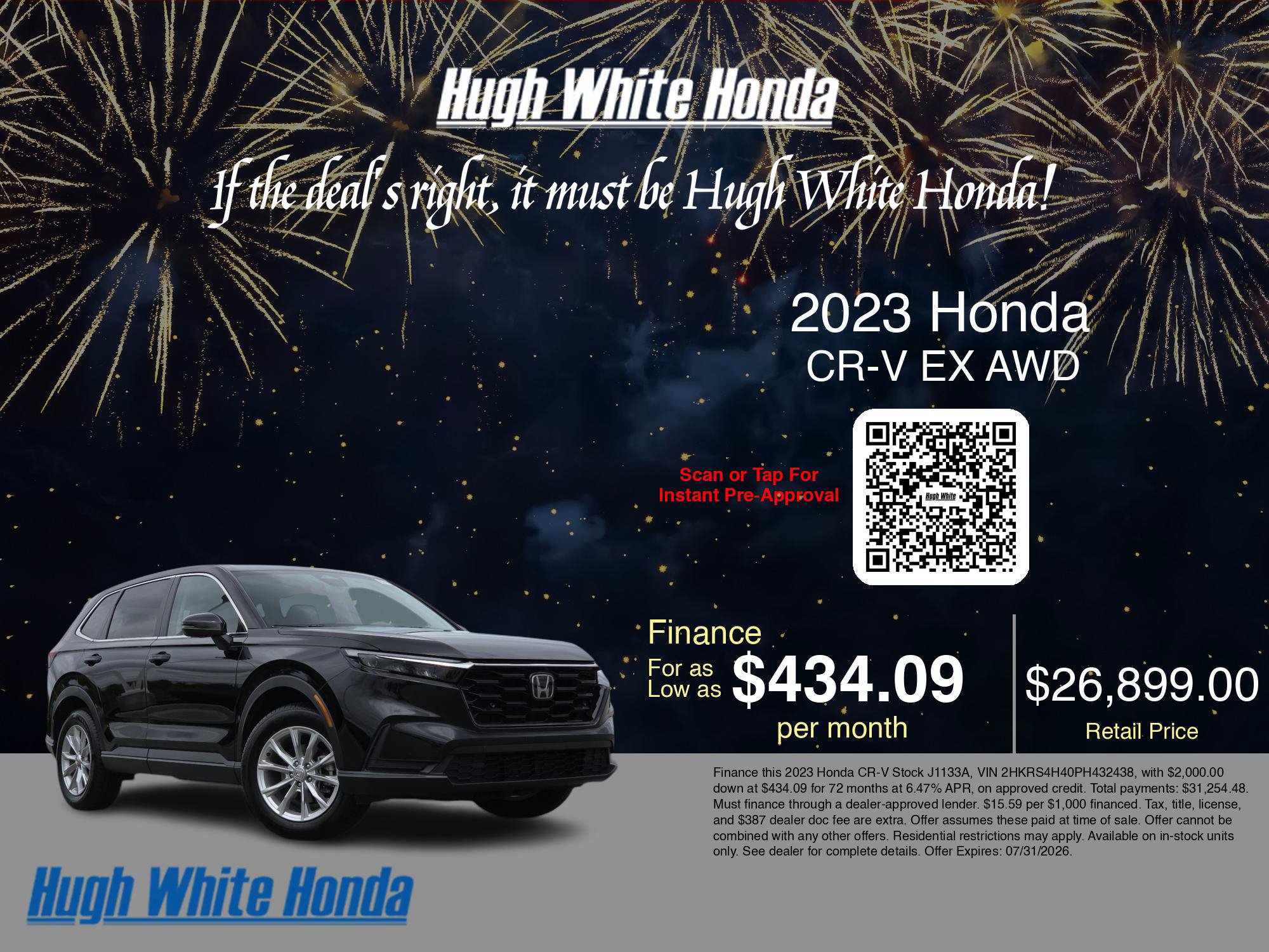 Used 2023 Honda CR-V EX image 3