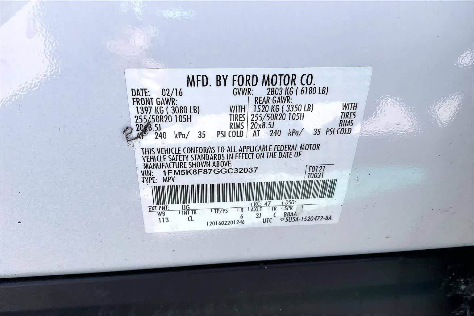 Used 2016 Ford Explorer Limited w/ Equipment Group 301A AWD/4WD image 20