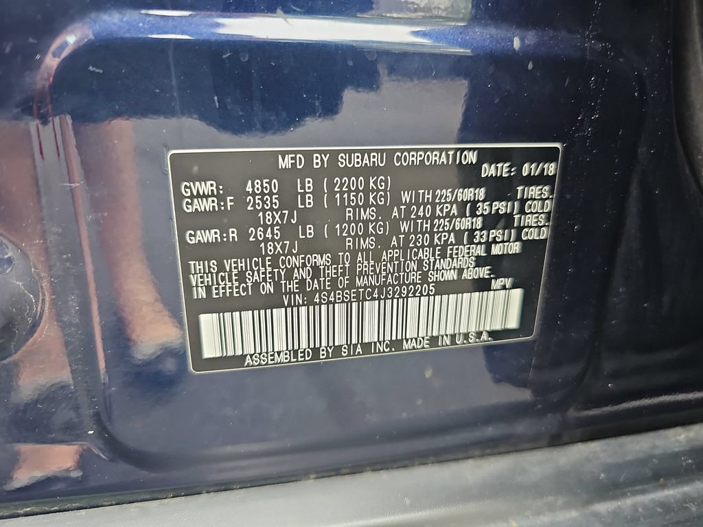 Used 2018 Subaru Outback 3.6R Touring w/ Popular Package #3 AWD/4WD image 37