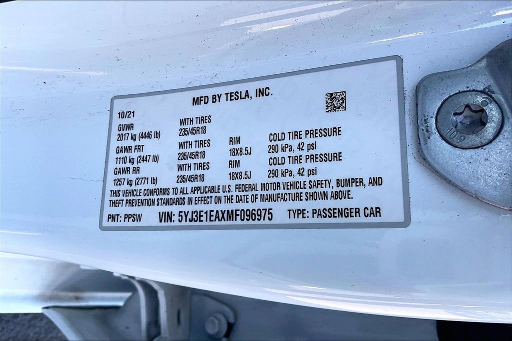 Used 2021 Tesla Model 3 Standard Range Plus RWD image 20