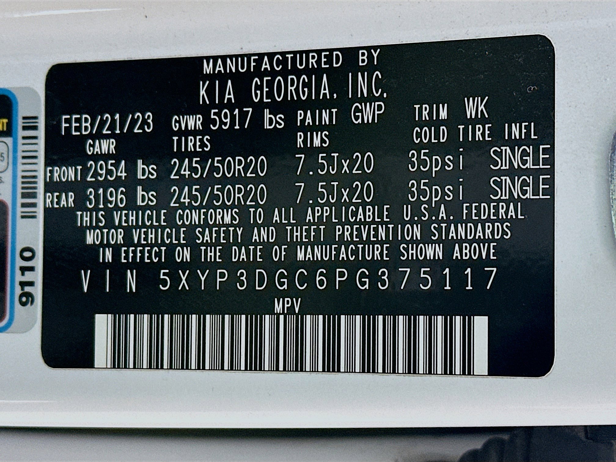 Used 2023 Kia Telluride EX w/ EX Captain's Chair Package image 34