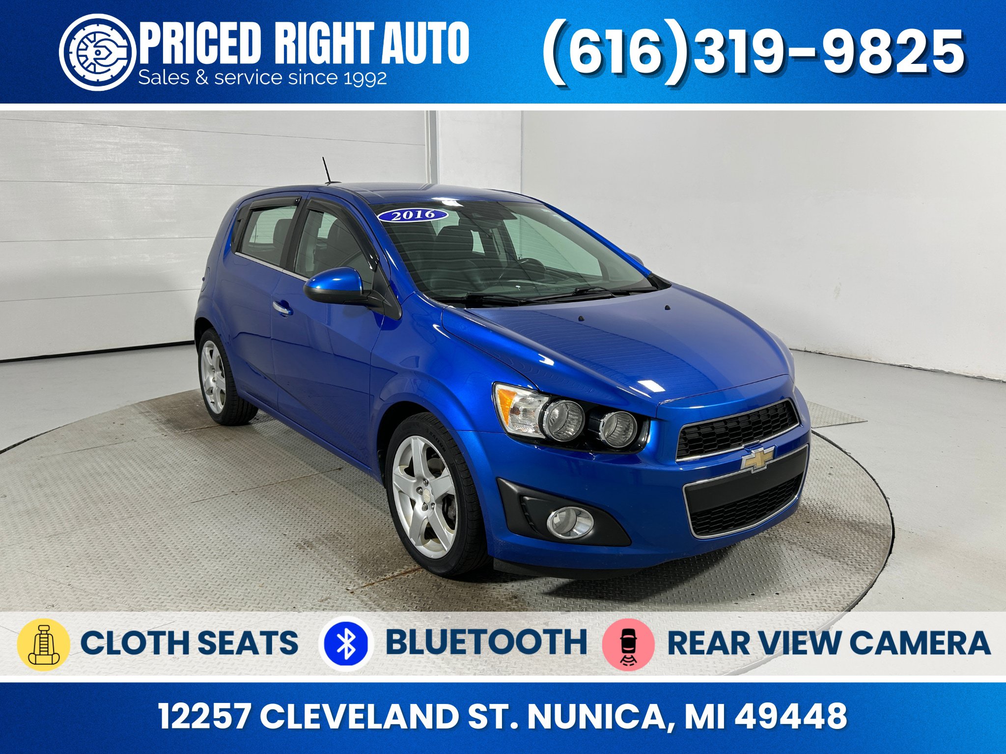 Used 2016 Chevrolet Sonic LTZ w/ Driver Confidence Package