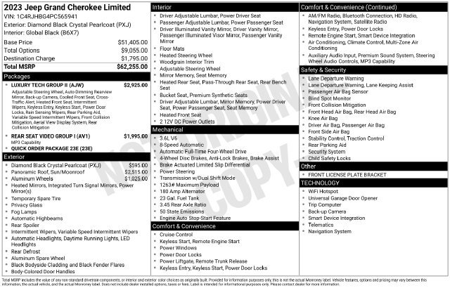 Used 2023 Jeep Grand Cherokee Limited w/ Luxury Tech Group II AWD/4WD image 33