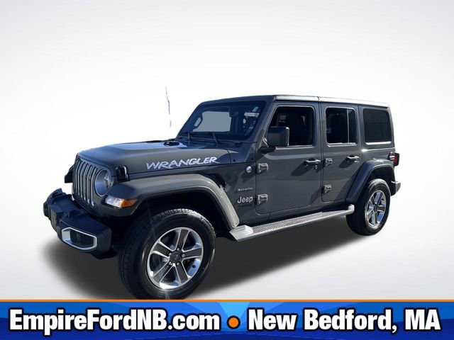 Used 2021 Jeep Wrangler Unlimited Sahara w/ Uconnect 4C Nav & Sound Group video 1
