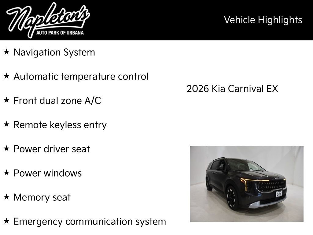 New 2026 Kia Carnival EX image 15