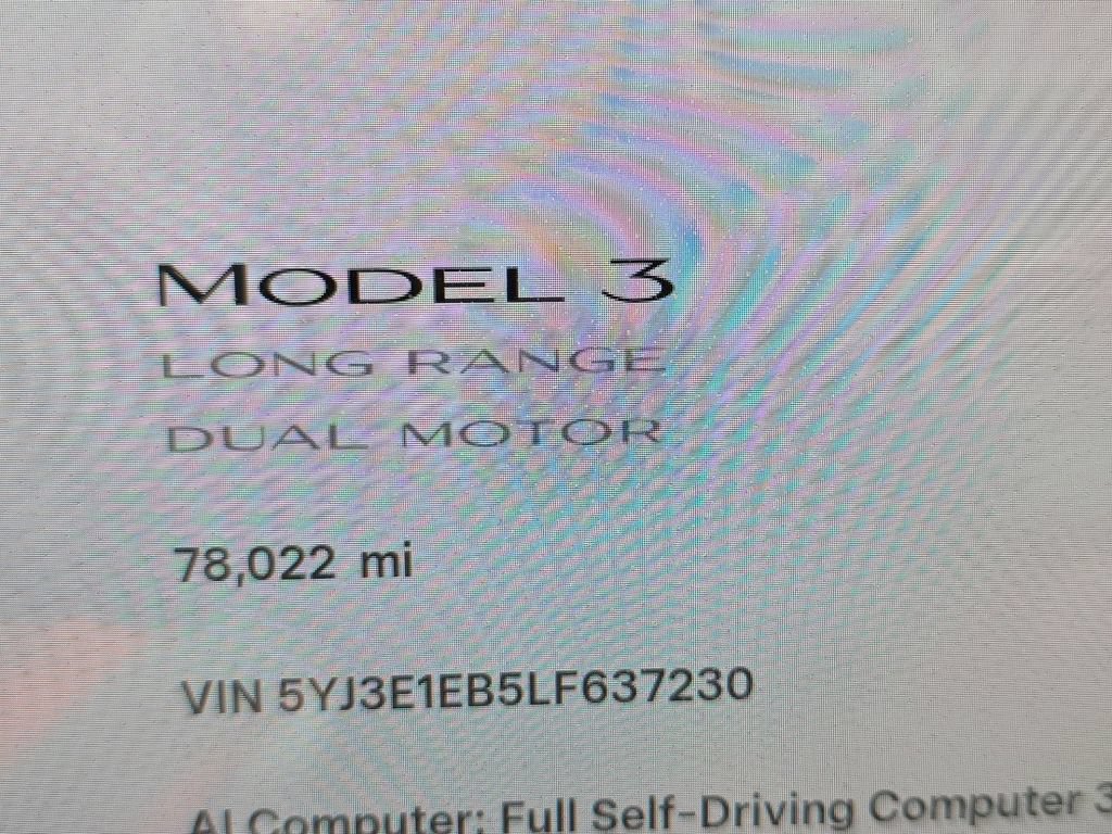 Used 2020 Tesla Model 3 Long Range AWD/4WD image 2