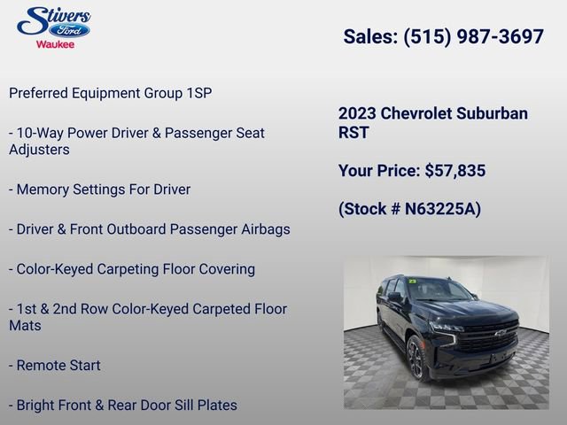 Used 2023 Chevrolet Suburban RST w/ Sport Performance Package AWD/4WD image 8