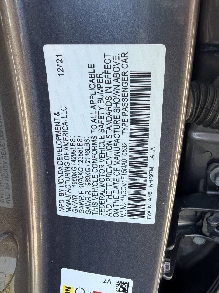 Used 2022 Honda Accord LX image 57