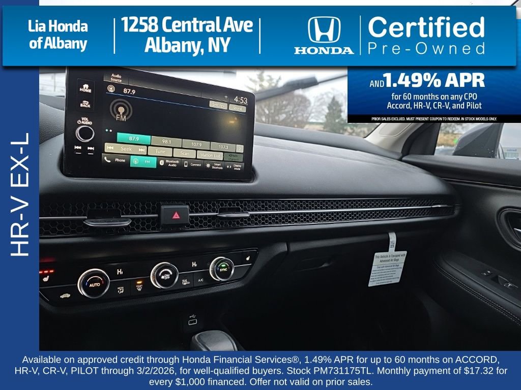 Certified 2023 Honda HR-V EX-L image 20