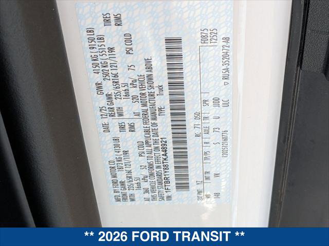 New 2026 Ford Transit 250 Low Roof image 20