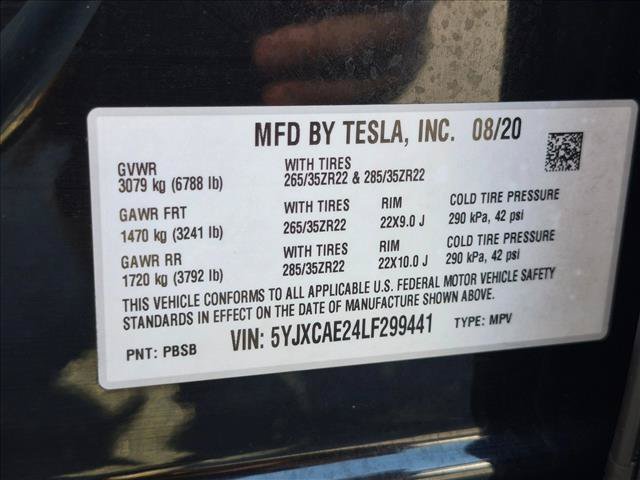 Used 2020 Tesla Model X Long Range AWD/4WD image 24