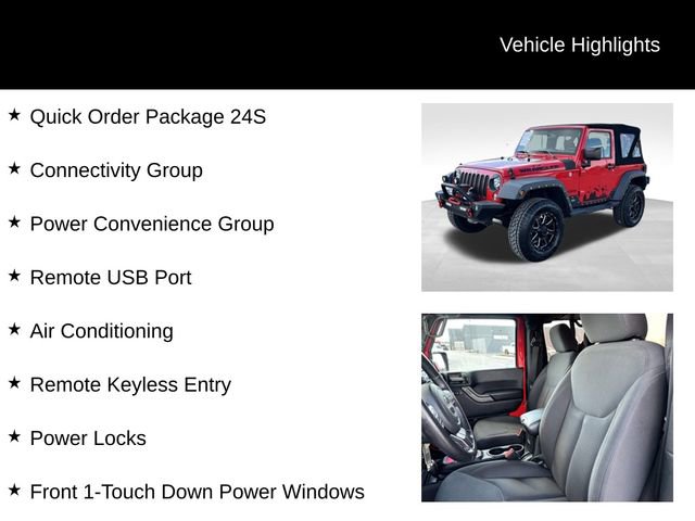 Certified 2017 Jeep Wrangler Sport w/ Quick Order Package 24S AWD/4WD image 8