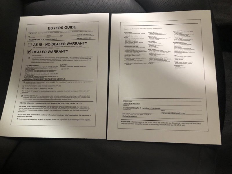 Used 2020 Kia Optima SE image 35