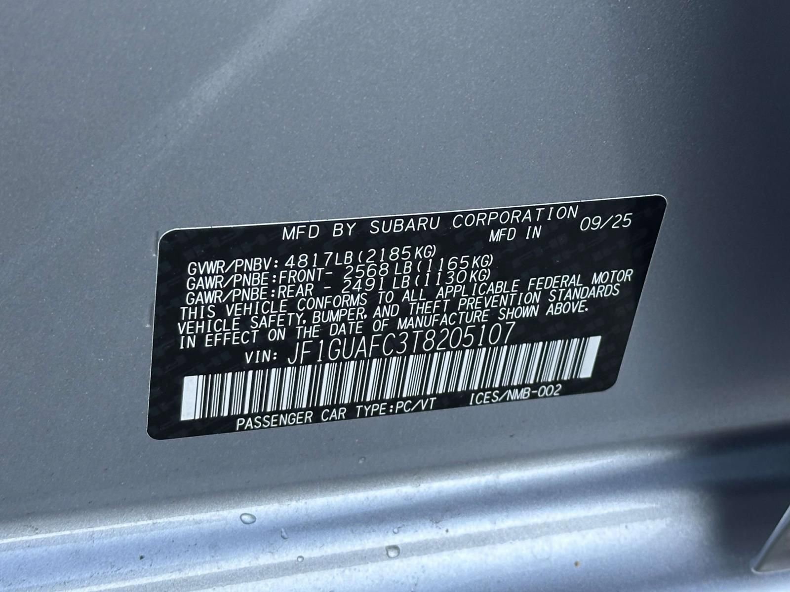 New 2026 Subaru Impreza 2.0i Sport image 15