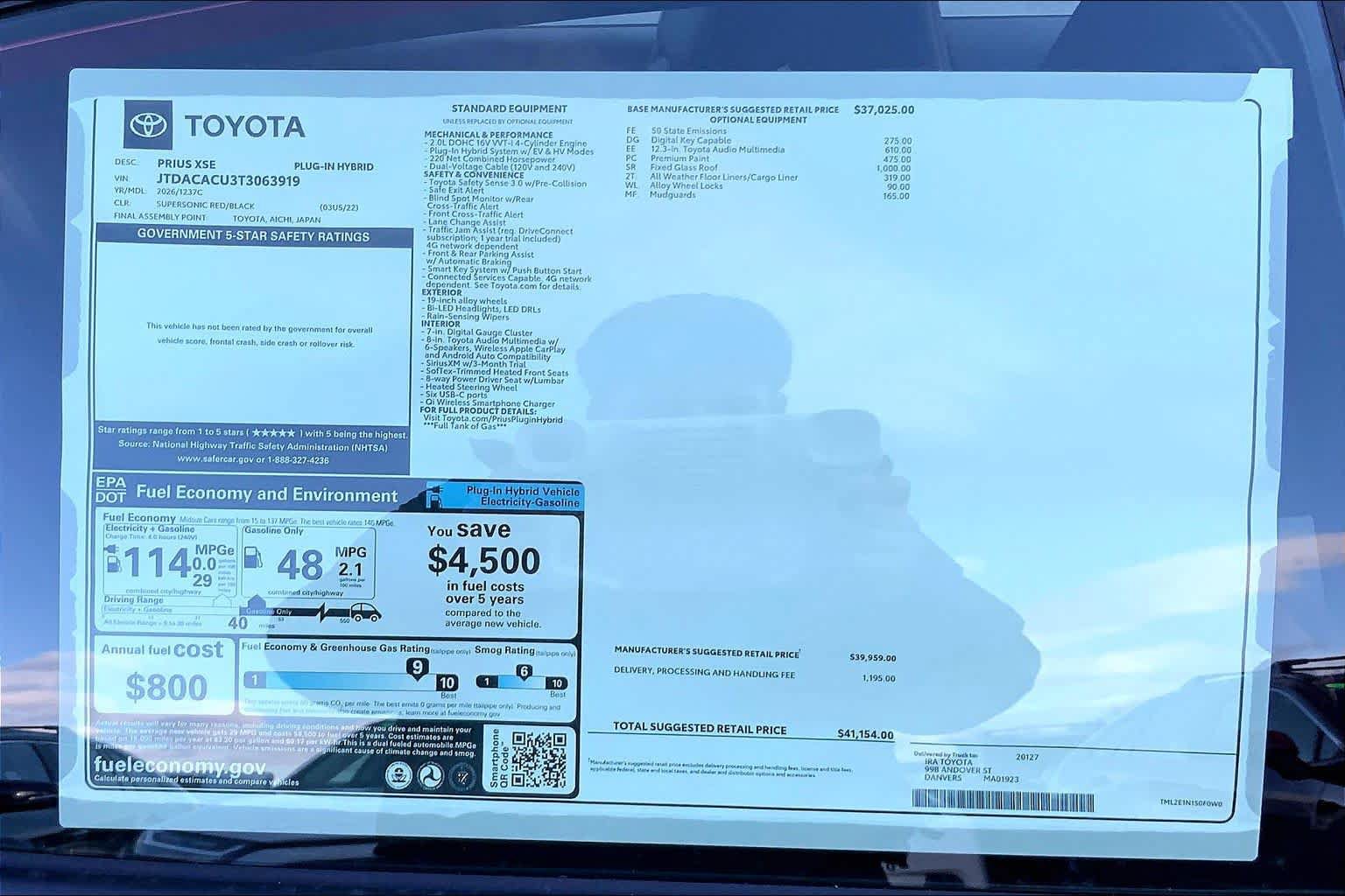 New 2026 Toyota Prius Plug-In Hybrid FWD image 21