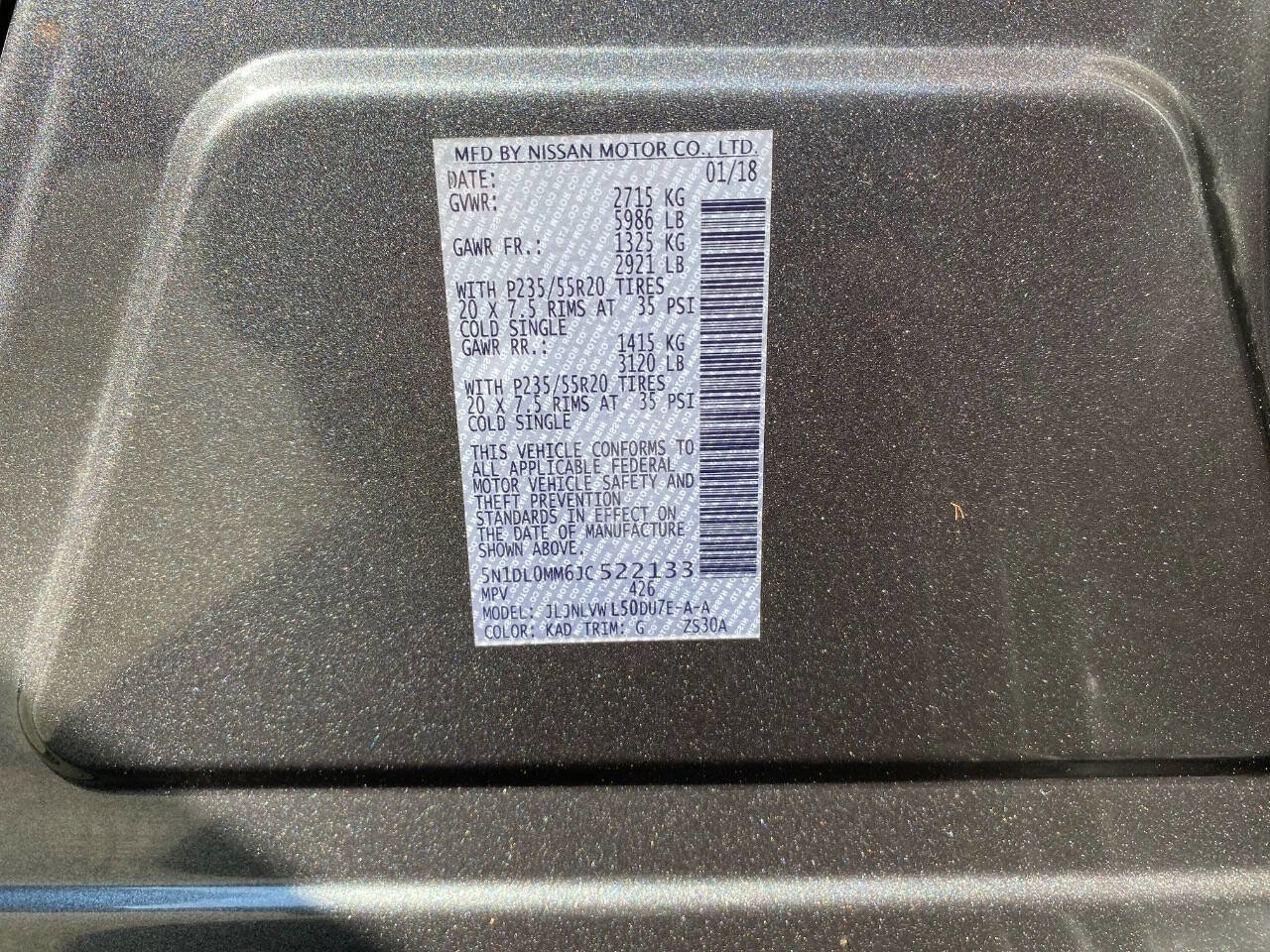 Used 2018 INFINITI QX60 Luxe w/ Deluxe Technology Package AWD/4WD image 27