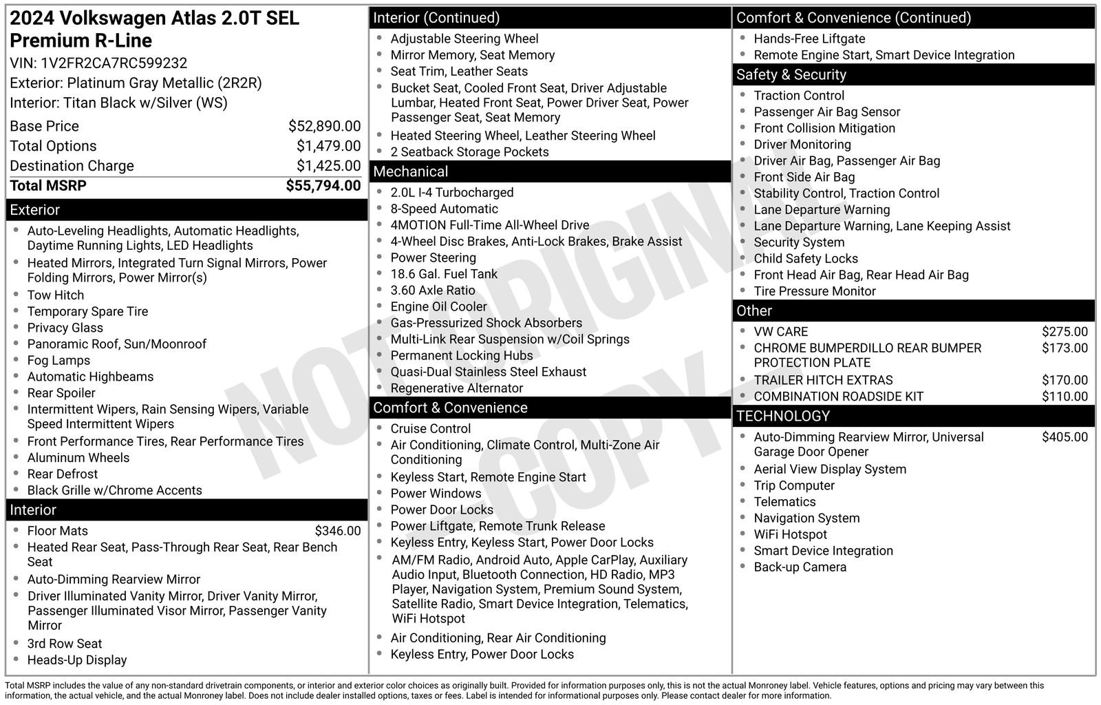 Used 2024 Volkswagen Atlas SEL Premium R-Line image 45