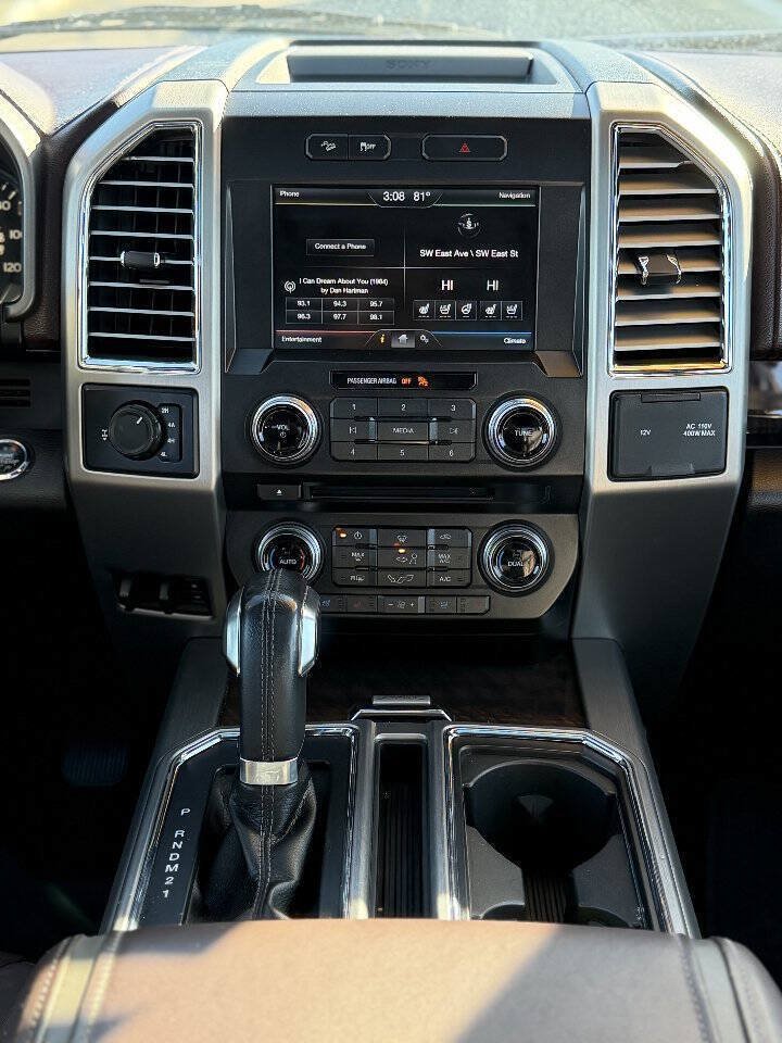 Used 2015 Ford F150 Platinum w/ Max Trailer Tow Package AWD/4WD image 16