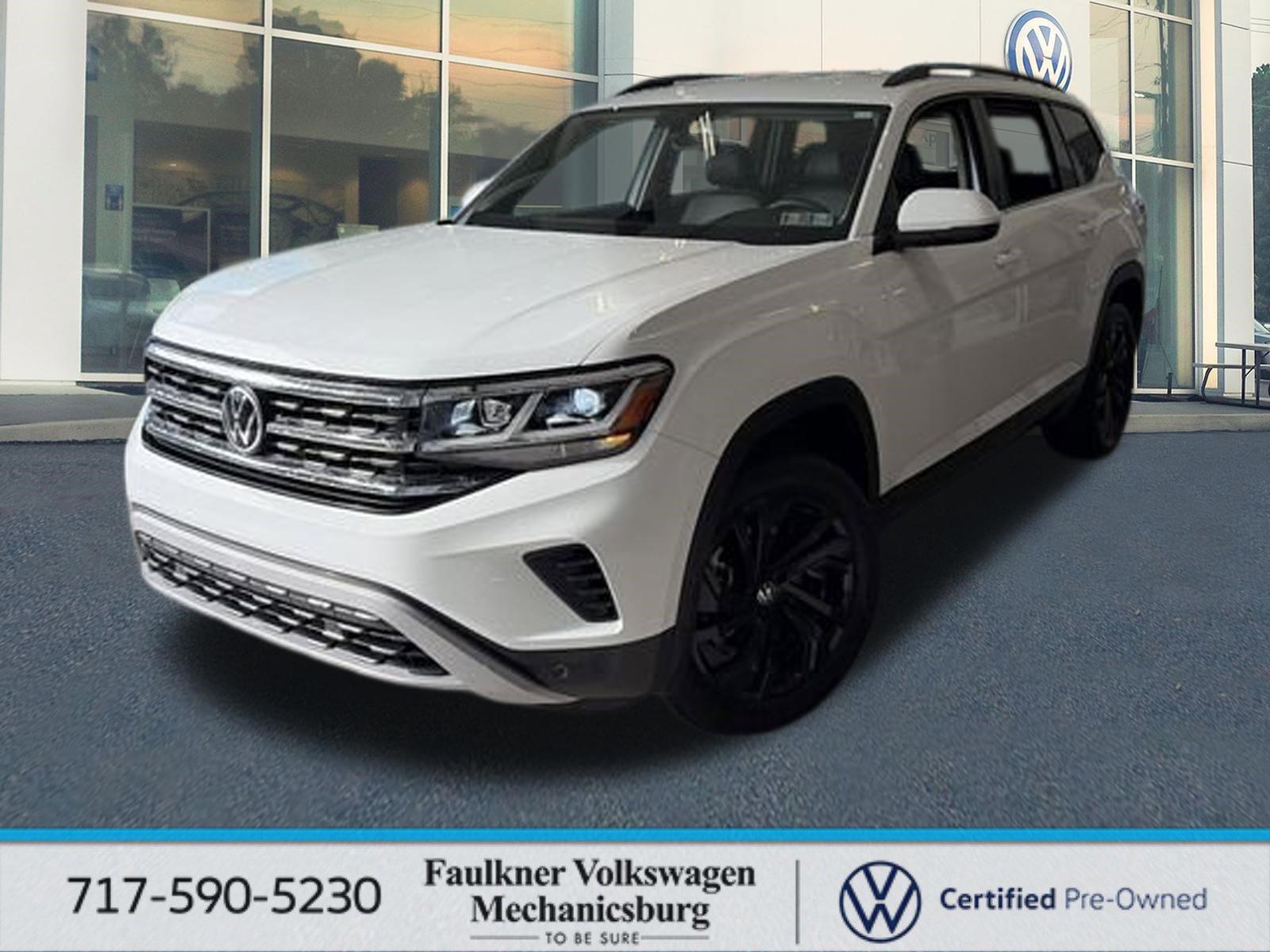 Certified 2022 Volkswagen Atlas SE w/ Black Wheel Package image 1