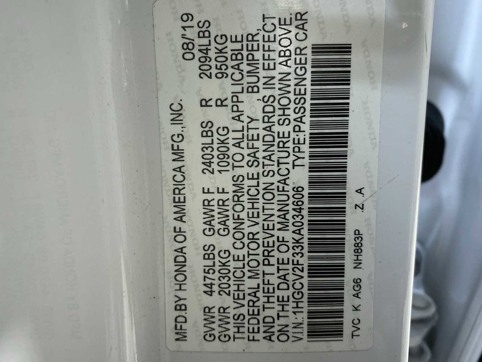 Used 2019 Honda Accord Sport image 21