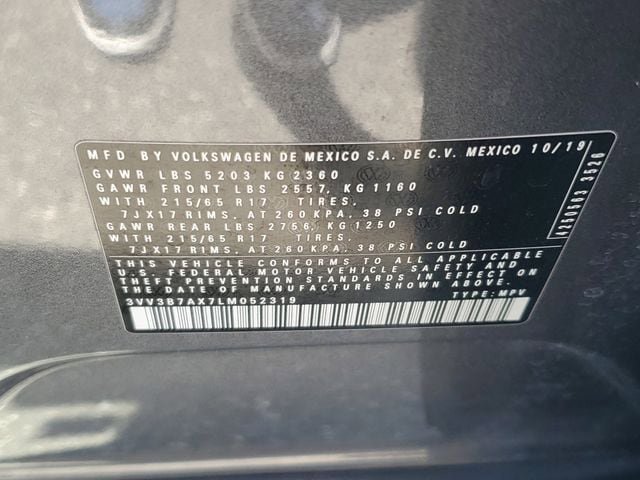 Certified 2020 Volkswagen Tiguan SE w/ Panoramic Sunroof Package FWD image 29