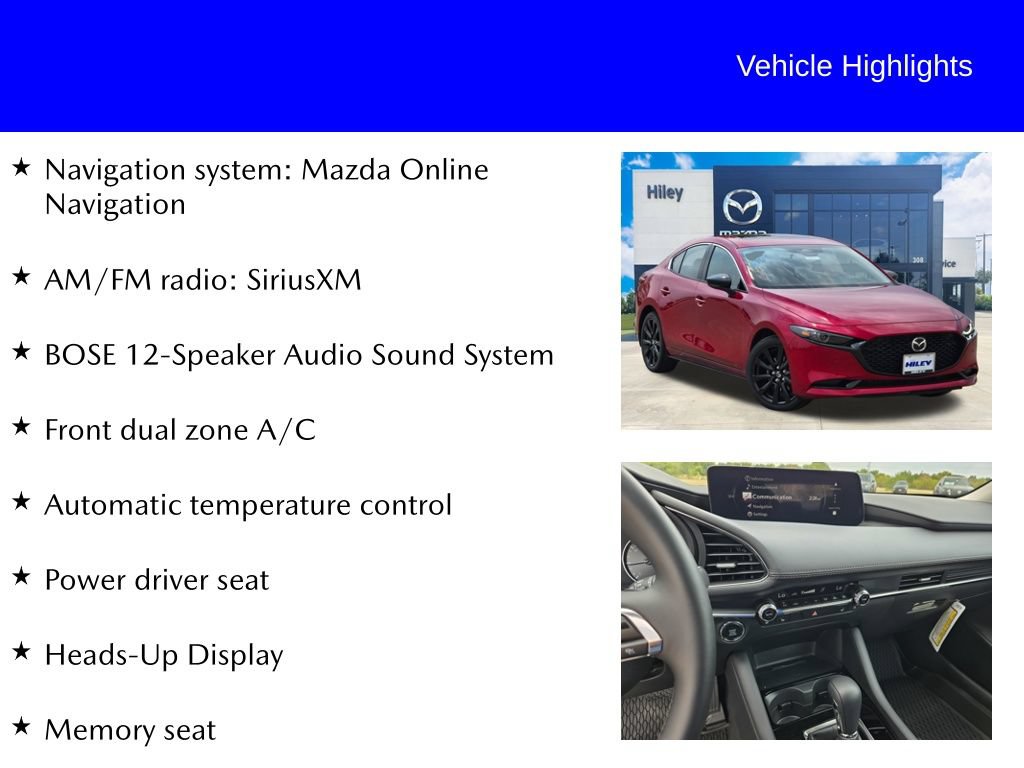 New 2026 MAZDA MAZDA3 2.5 Turbo Sedan w/Premium Plus AWD/4WD image 9