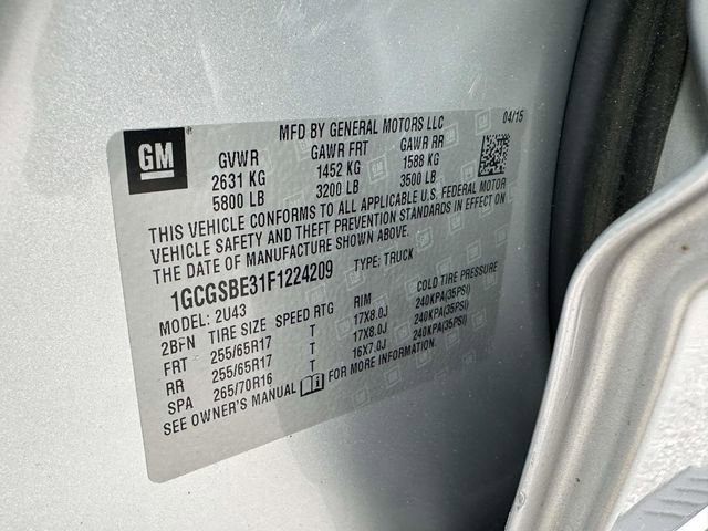 Used 2015 Chevrolet Colorado LT w/ Luxury Package image 32