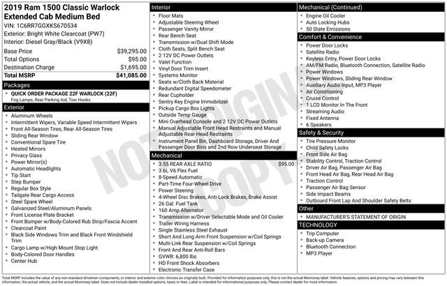 Used 2019 RAM 1500 Classic Warlock image 2