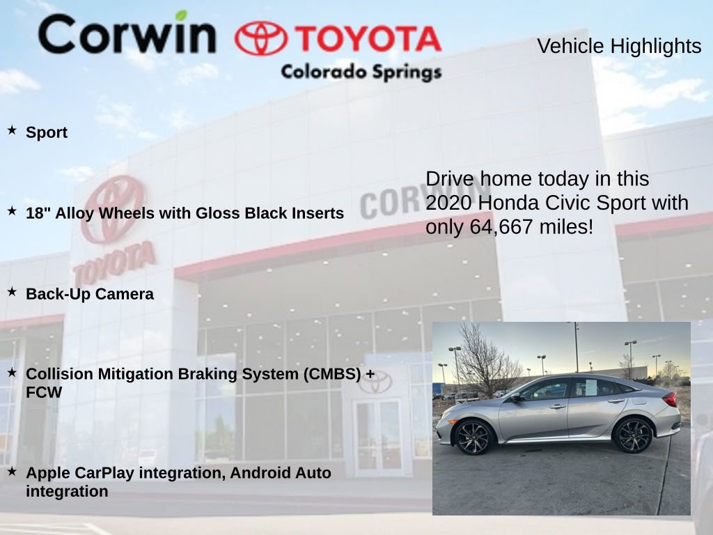 Used 2020 Honda Civic Sport image 6