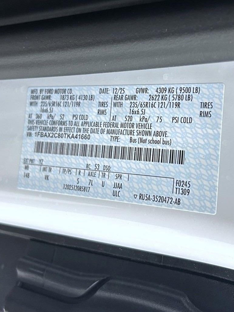 New 2026 Ford Transit 350 XL RWD image 23