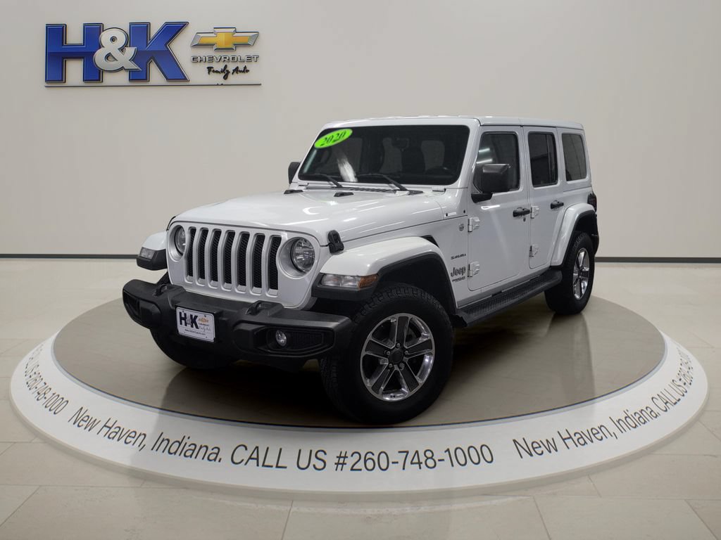 Used 2020 Jeep Wrangler Unlimited Sahara w/ Uconnect 4C Nav & Sound Group AWD/4WD image 3