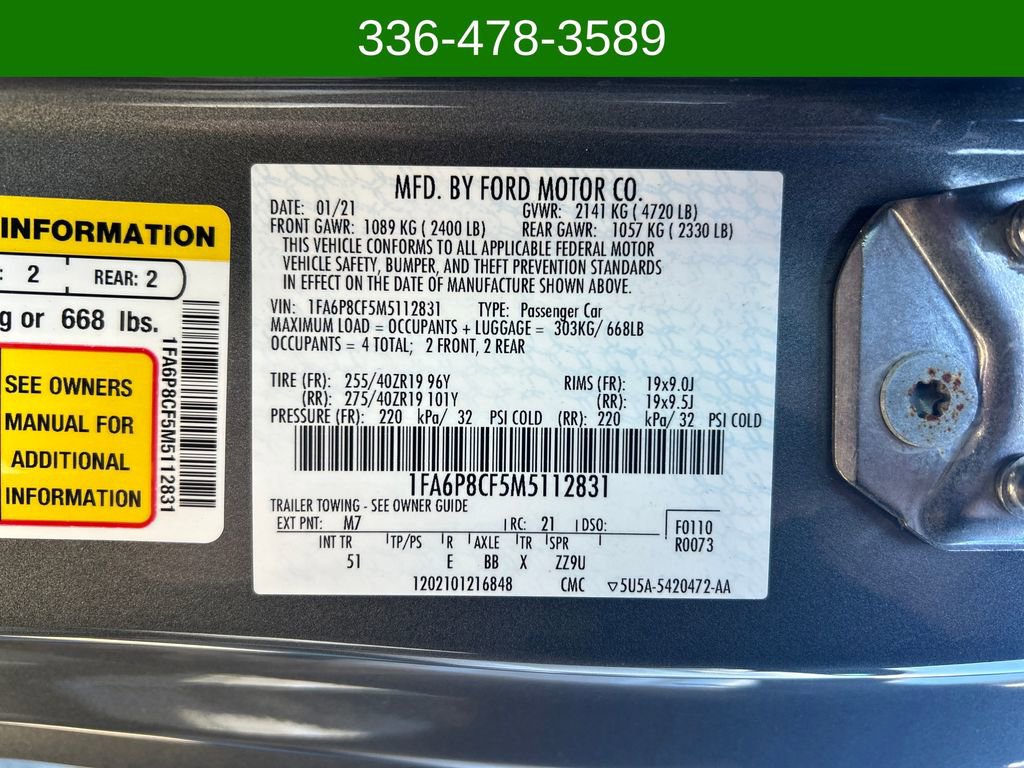 Used 2021 Ford Mustang GT Premium w/ GT Performance Package image 28