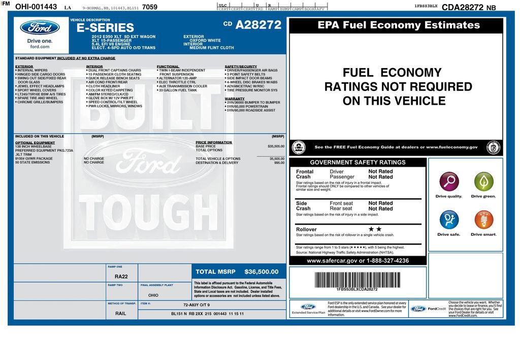 Used 2012 Ford E-350 and Econoline 350 XLT RWD image 4
