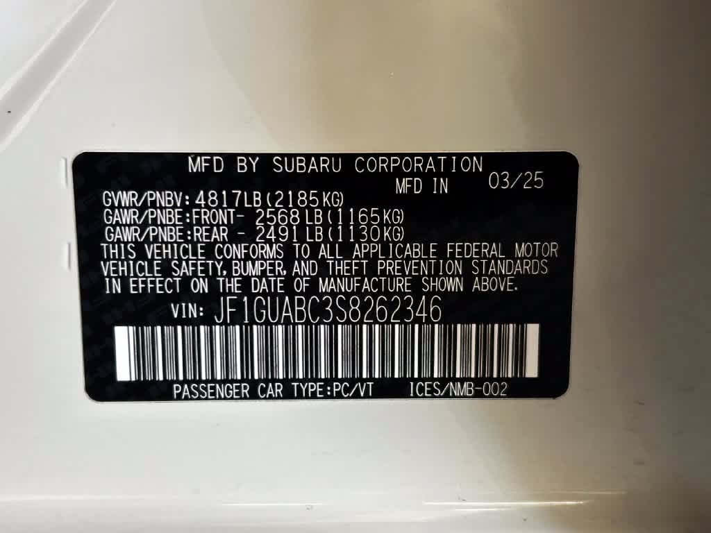 Certified 2025 Subaru Impreza 2.0i AWD/4WD image 20