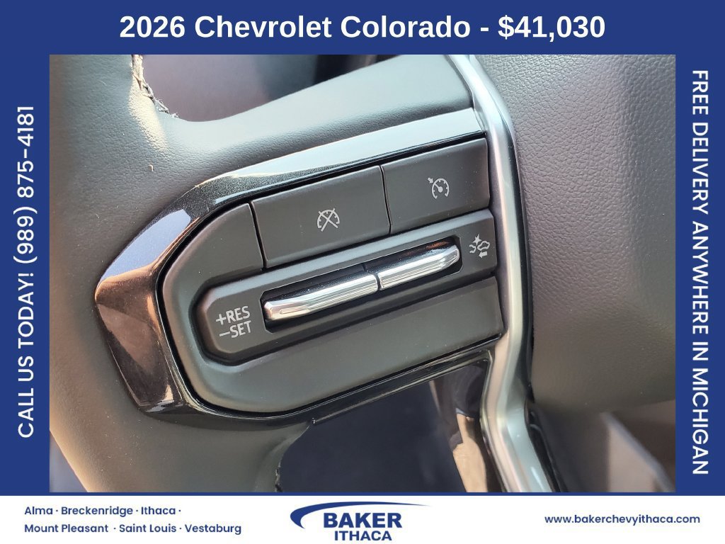 New 2026 Chevrolet Colorado W/T w/ WT Custom Package AWD/4WD image 10