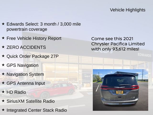 Used 2021 Chrysler Pacifica Limited AWD/4WD image 7